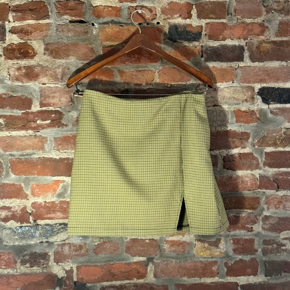 Urban Outfitters Medium Yellow Gingham Summer Two Piece Set